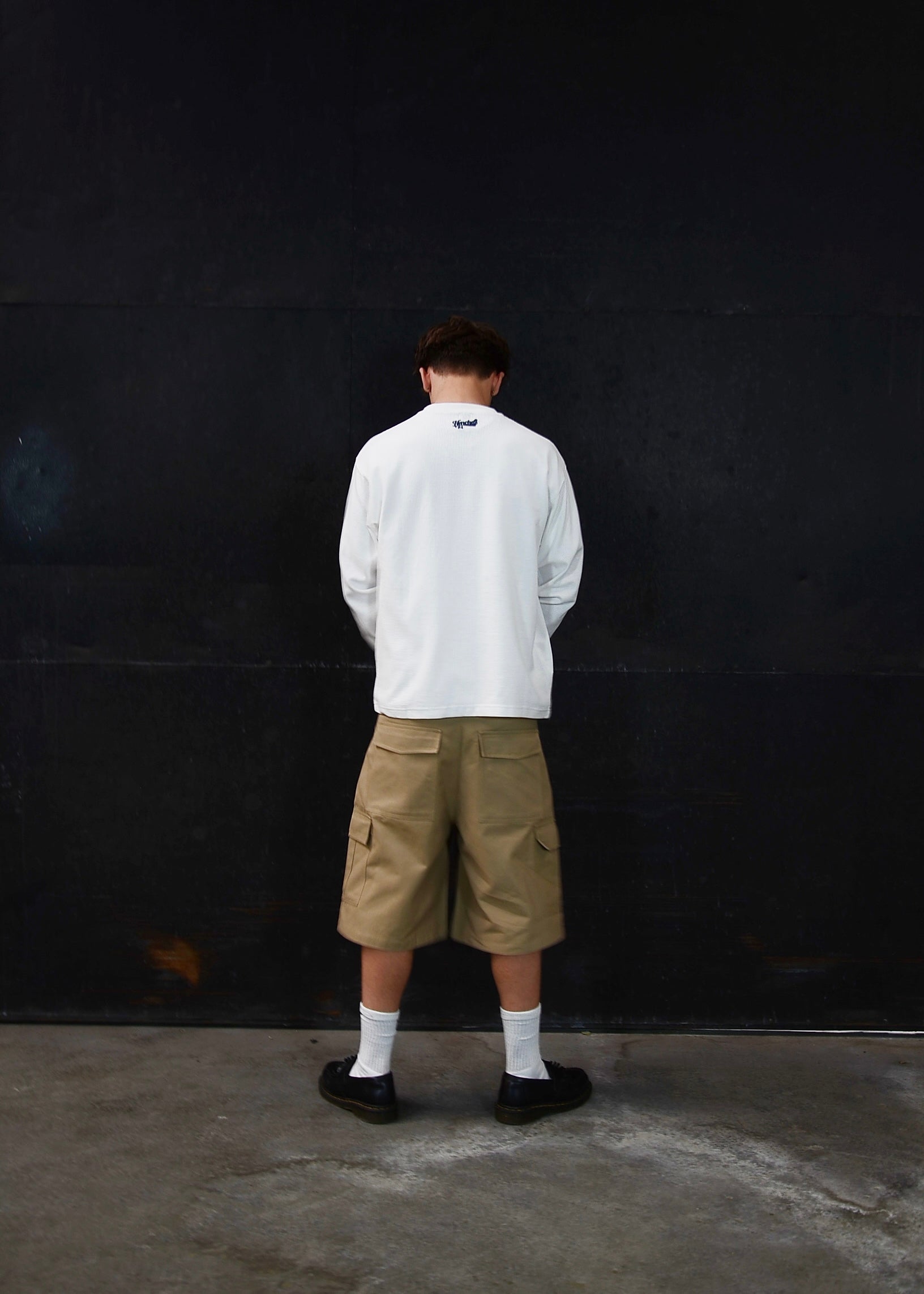 Waffle Knit Jersey Hvid