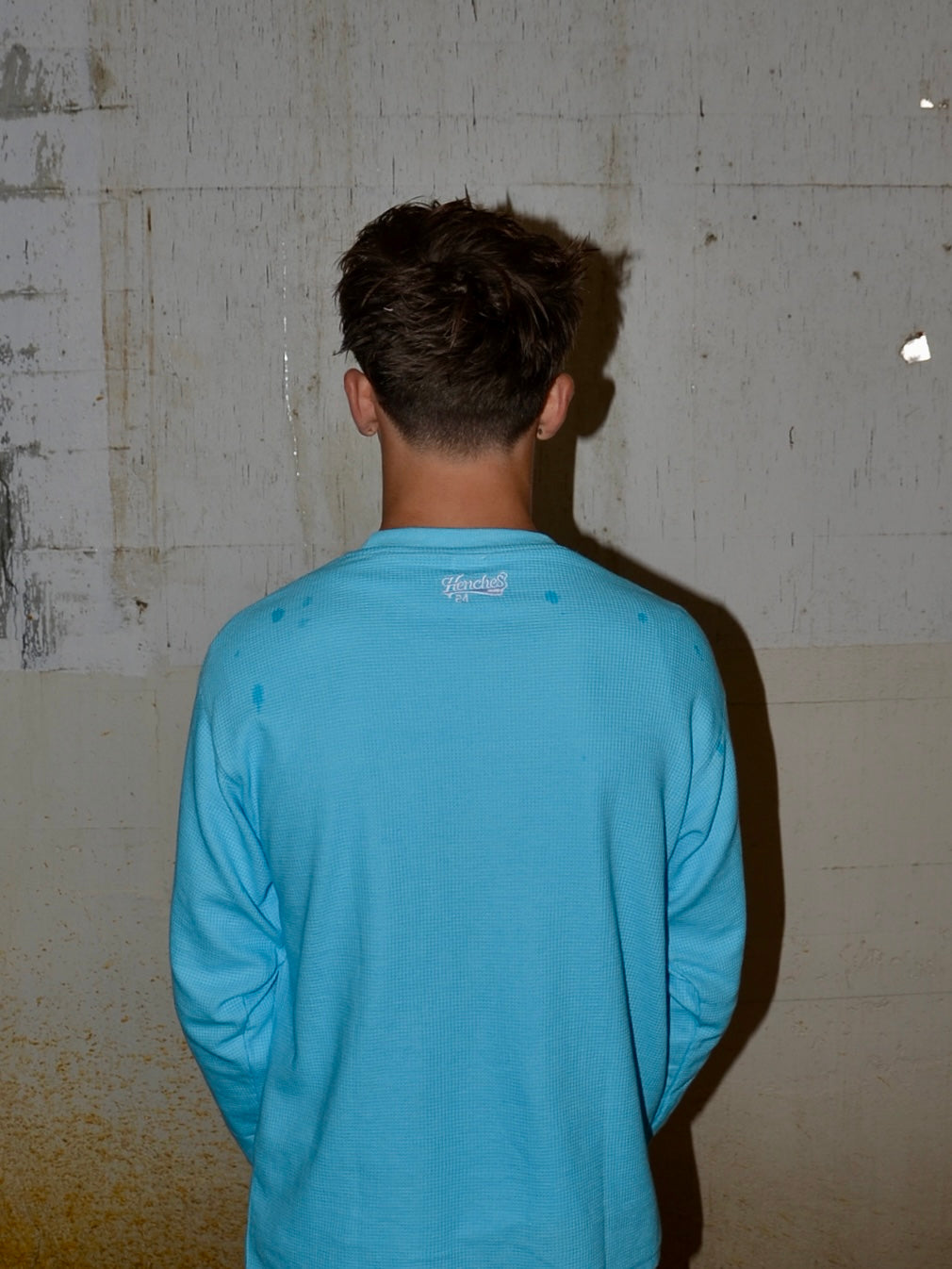 Waffle Knit Jersey Lyseblå