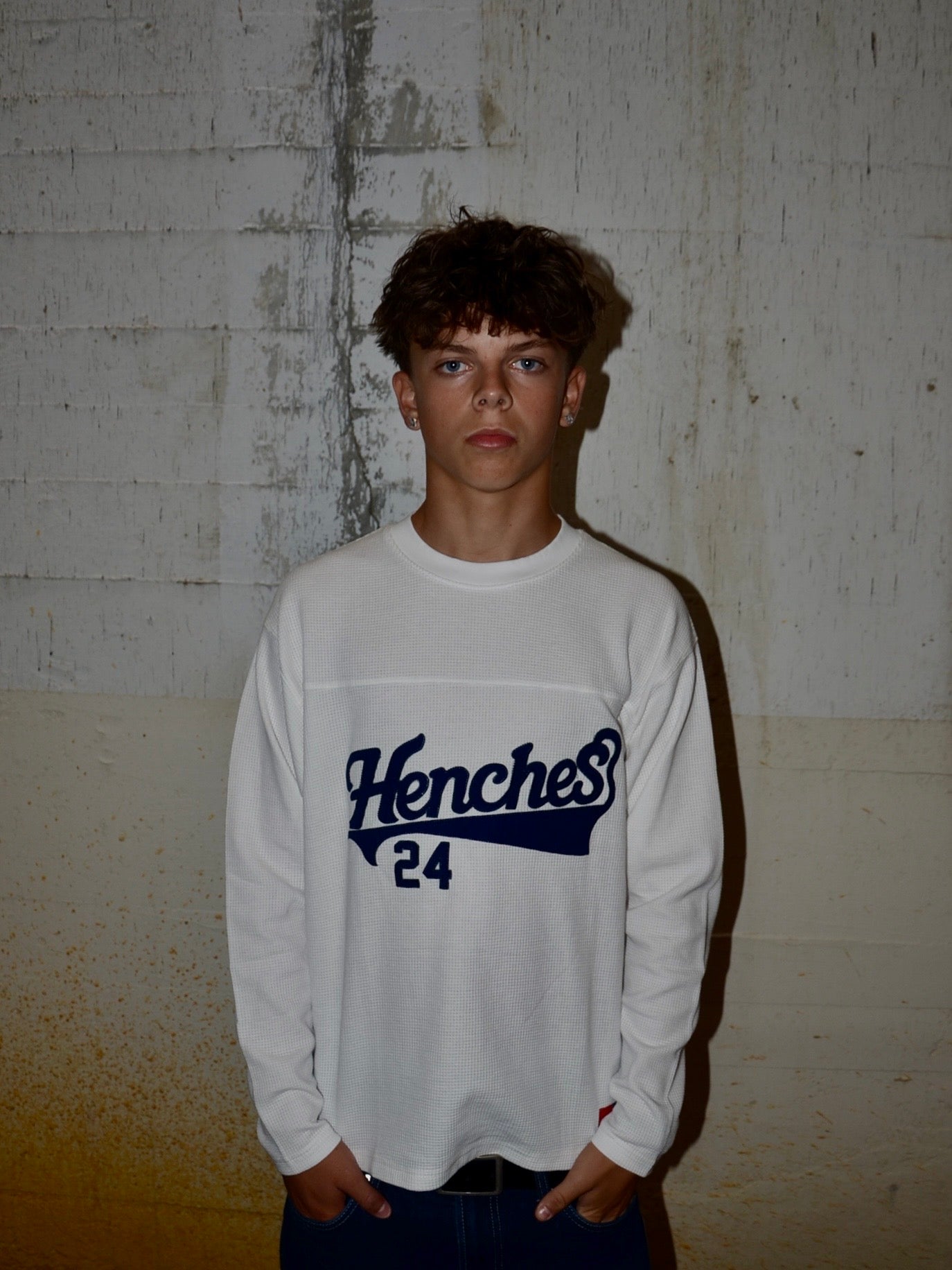 Waffle Knit Jersey Hvid