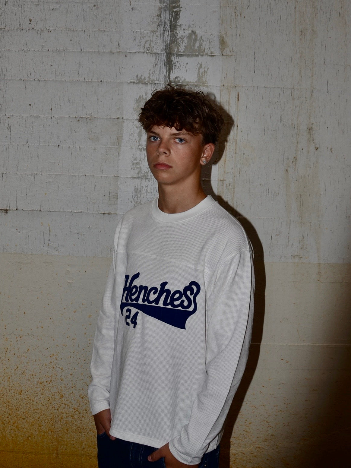 Waffle Knit Jersey Hvid