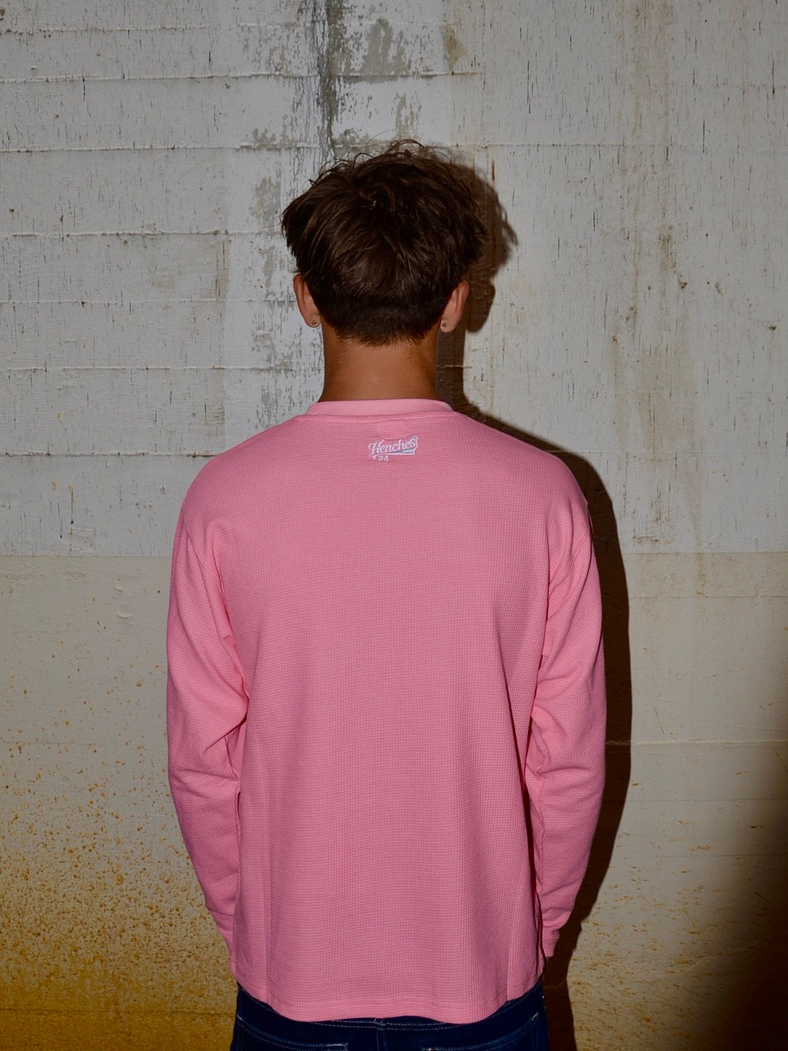 Waffle Knit Jersey Pink
