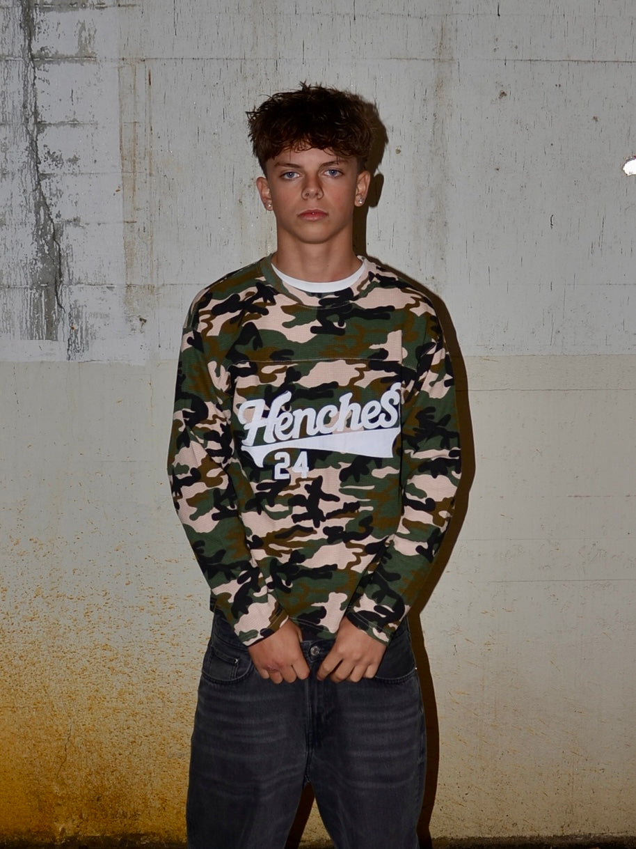 Waffle Knit Jersey Camo