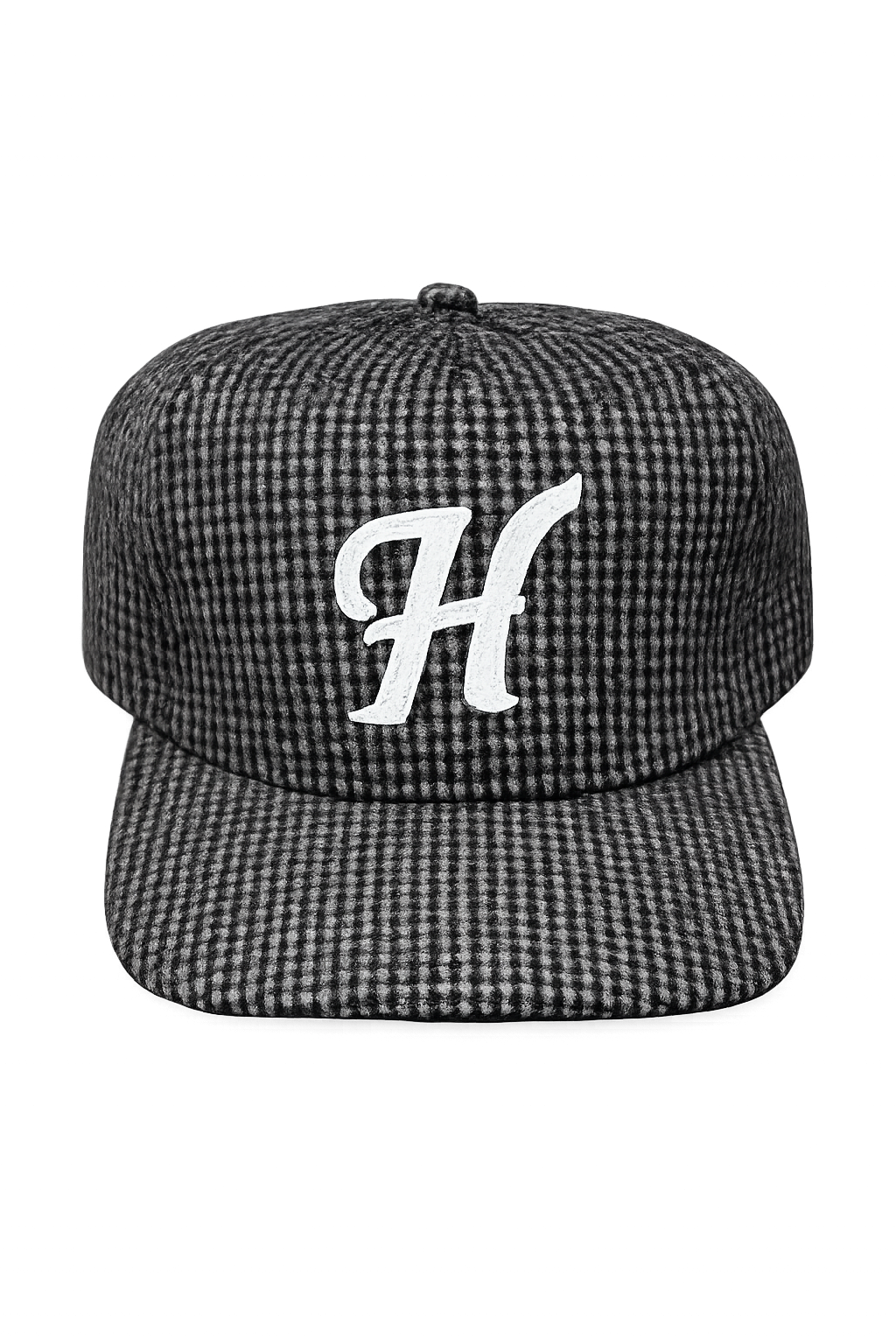 GREY PLAID WOOL CAP - HENCHES INC