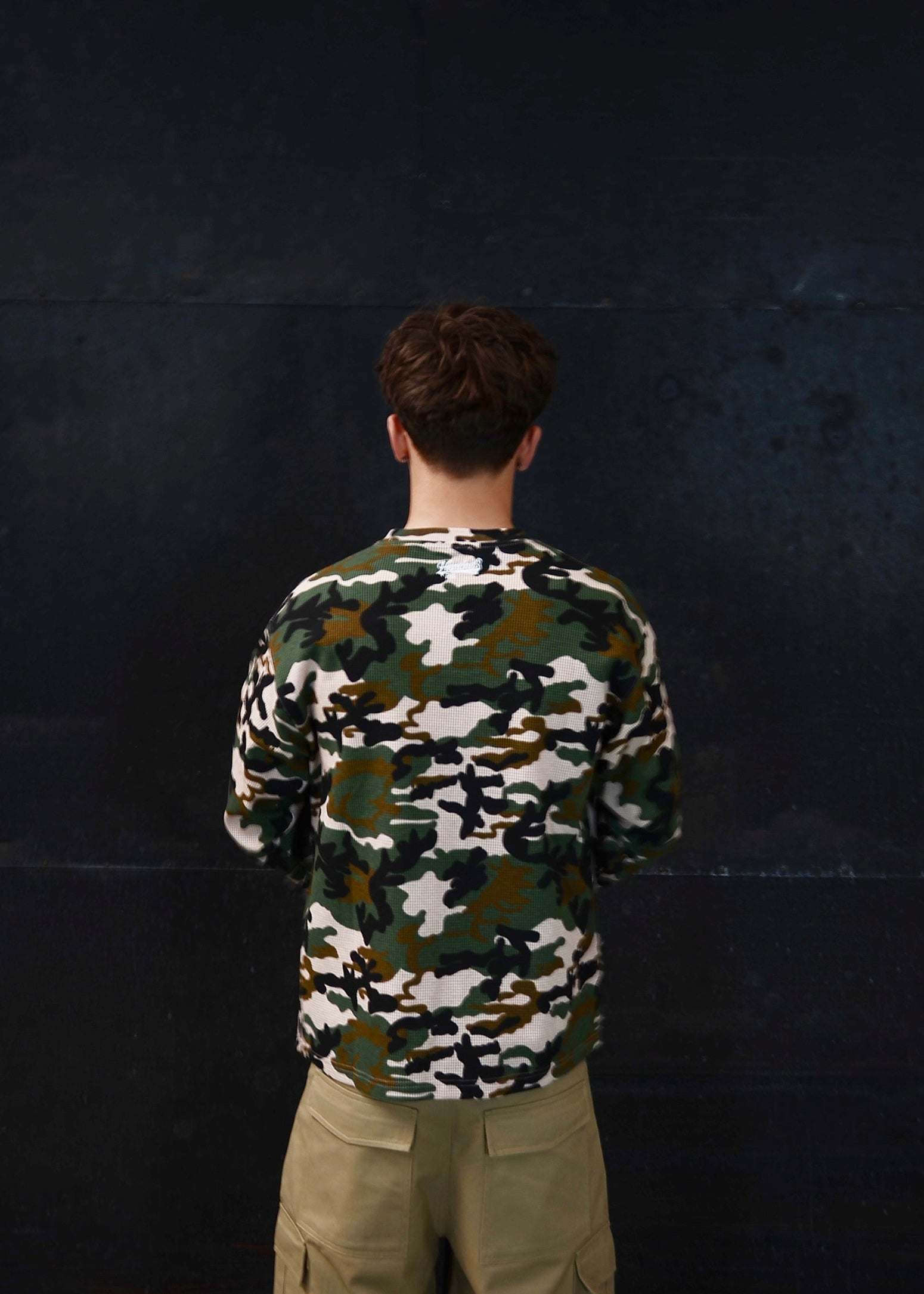 Waffle Knit Jersey Camo