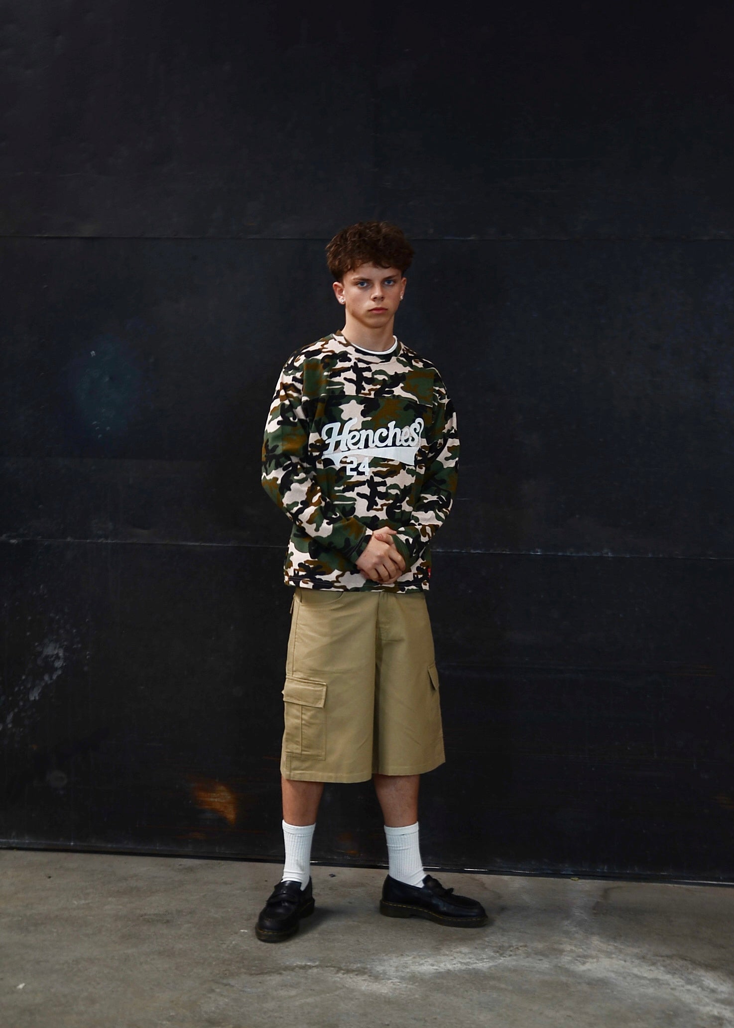 Waffle Knit Jersey Camo