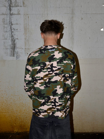 Waffle Knit Jersey Camo