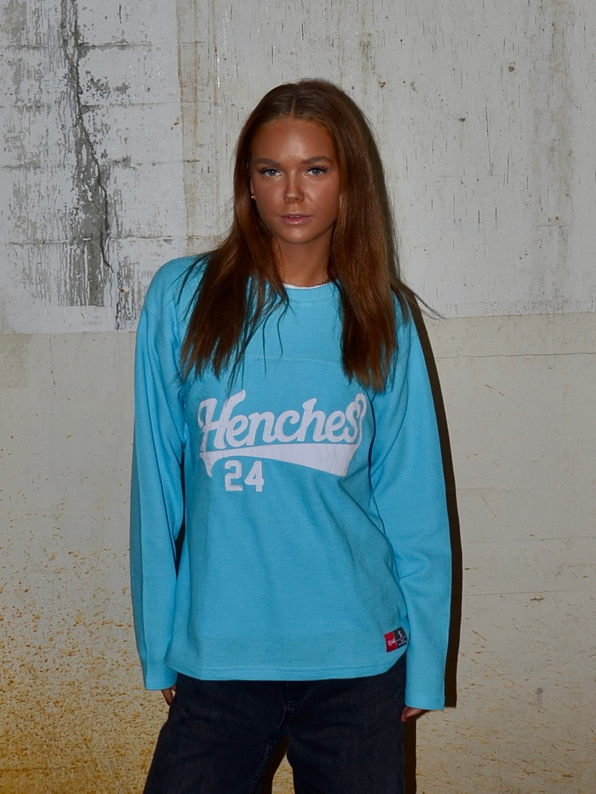 Waffle Knit Jersey Lyseblå