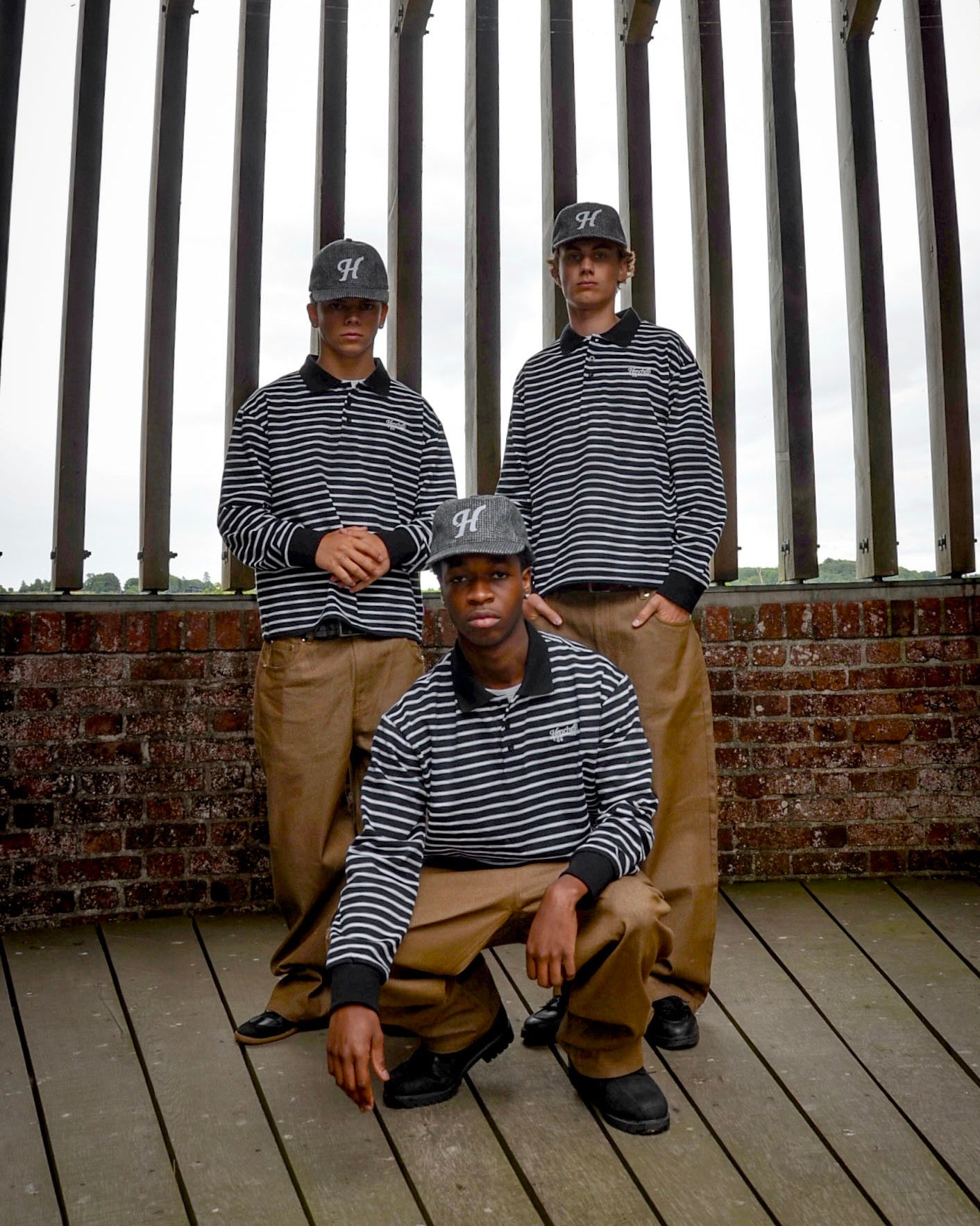 GREY PLAID WOOL CAP - HENCHES INC
