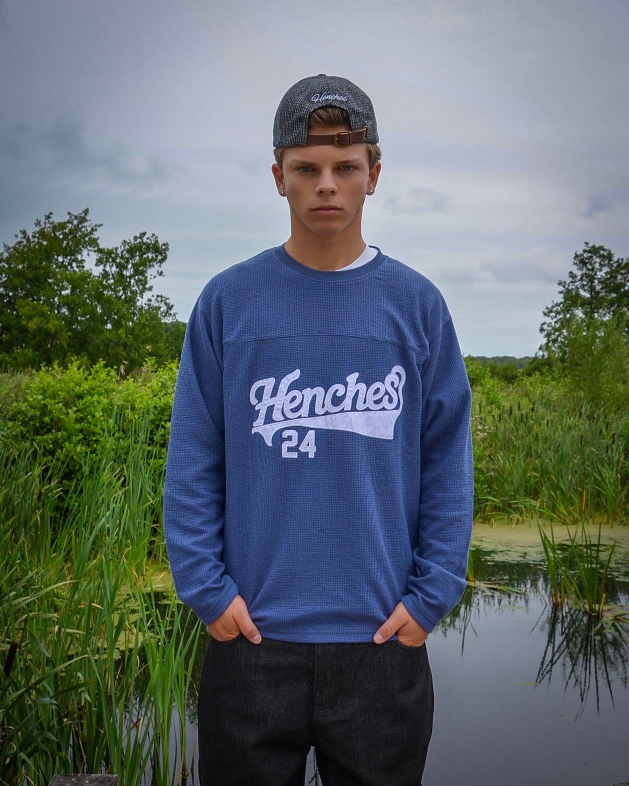 WAFFLEKNIT JERSEY NAVY - HENCHES INC