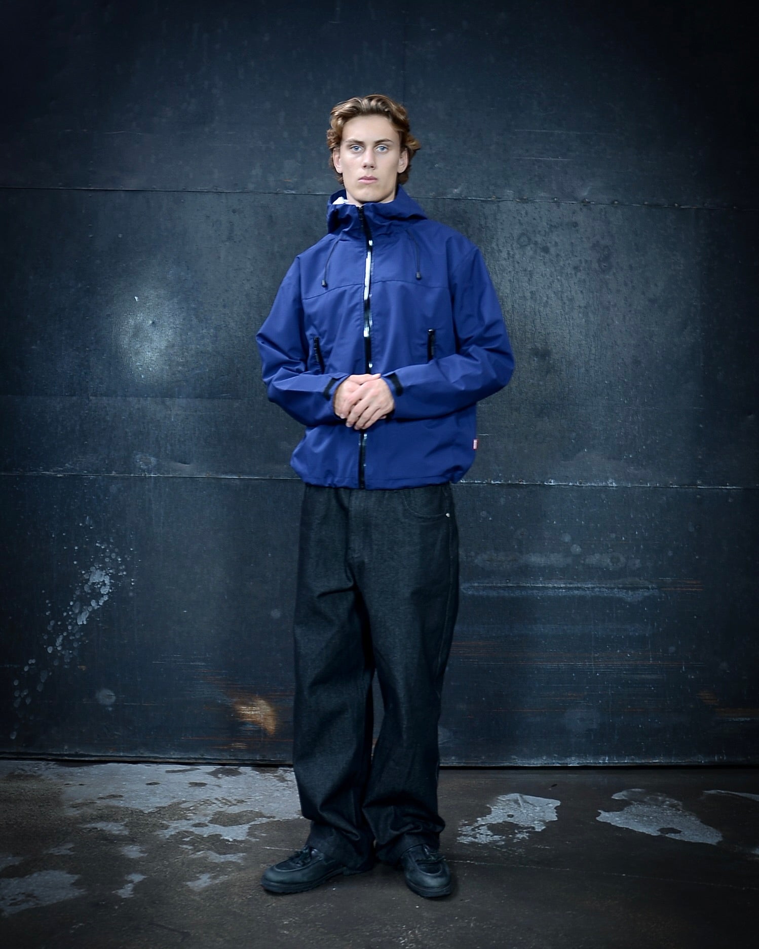 NAVY SHELL JACKET - HENCHES INC