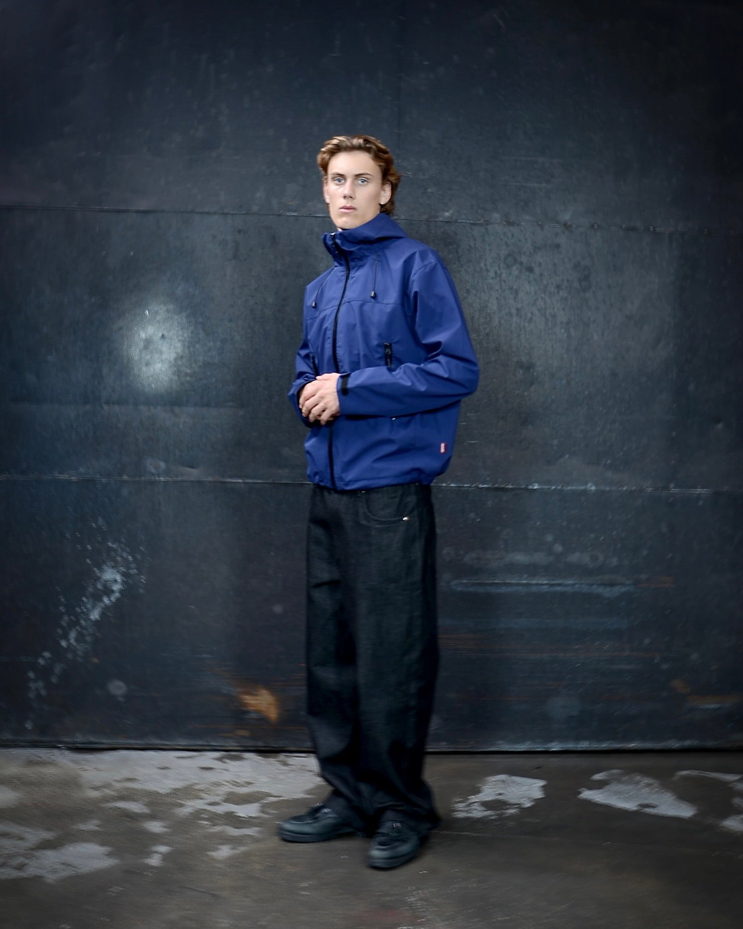 NAVY SHELL JACKET - HENCHES INC